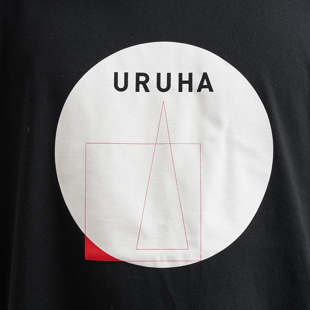 URUHA Graphic Logo T-shirts ART / 黒